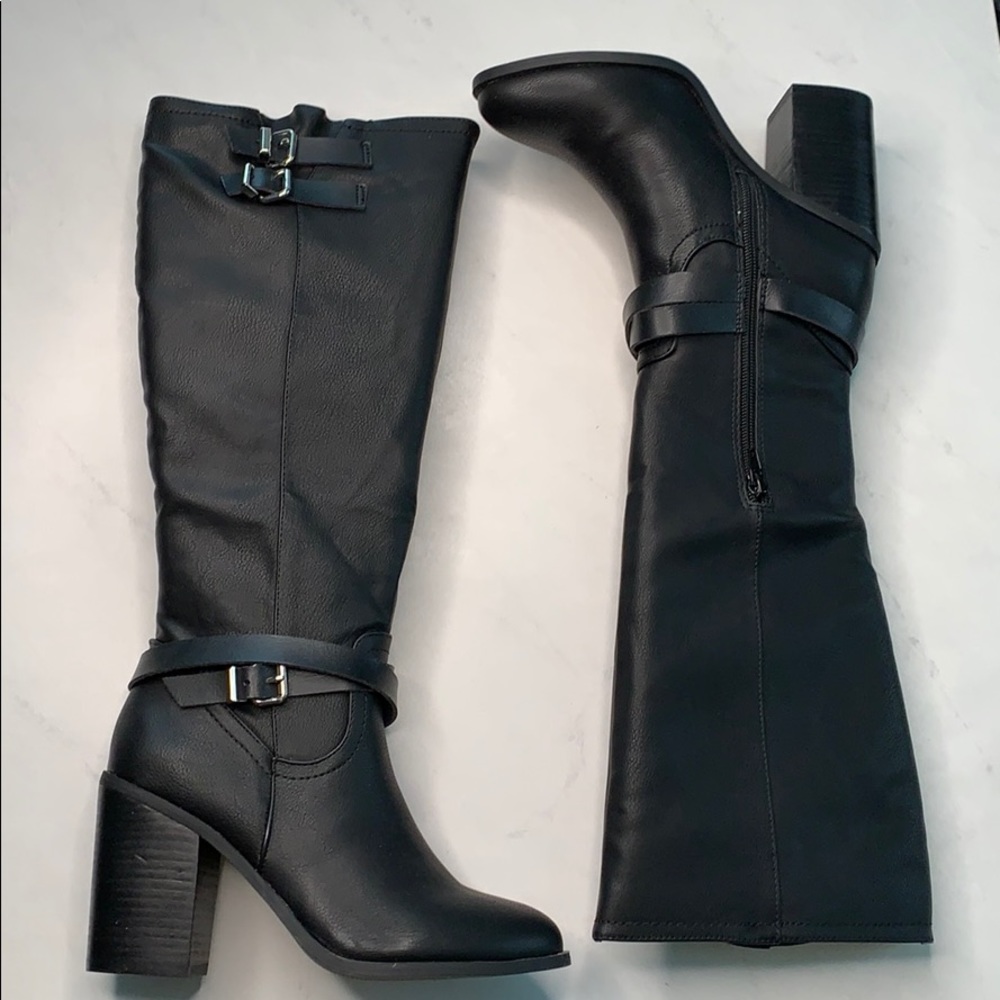 Madden Girl Edrea Block Heel Boots 7M